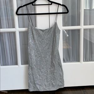 BabyBooFashion Silver Sparkle Dress